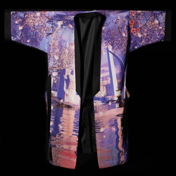 Rui Hachimura Black Samurai Washington Wizards Cherry Blossom Kimono Limited - Picture 3 of 11